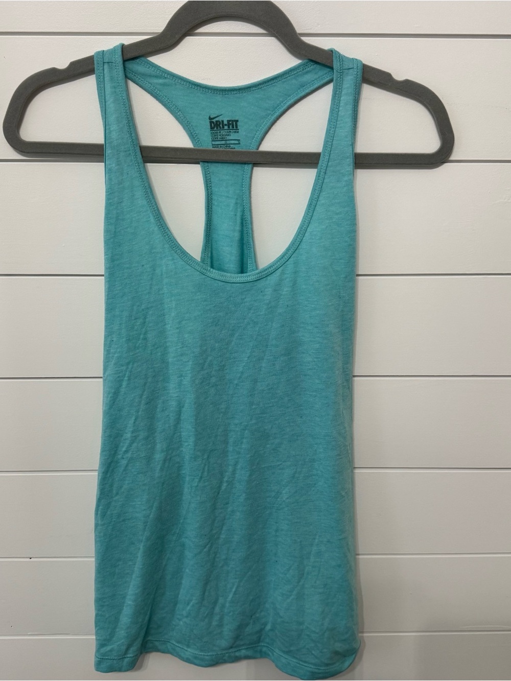 Nike Dri-Fit Blue Racerback Sport Tank Top Women Size large